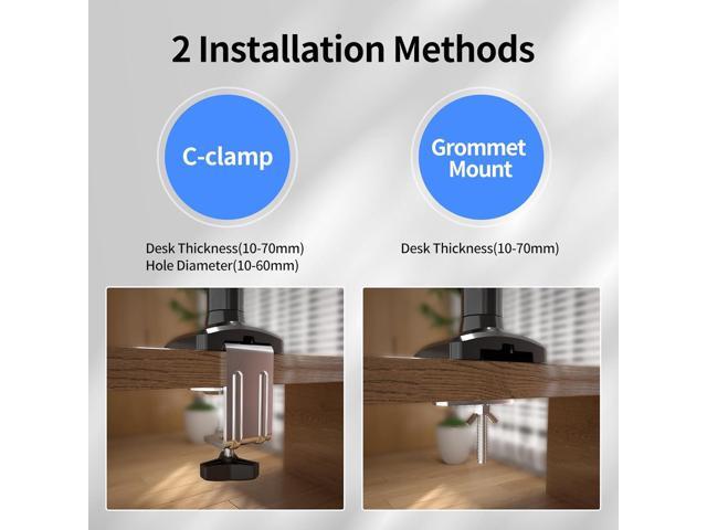 Suptek Monitor Mount,Gas Spring Monitor Arm Mount for 13-32 inch Screens up to 9kg, Adjustable Single Monitor Arm Desk Mount with Tilt Swivel...