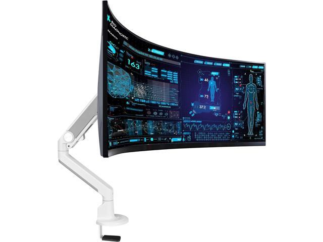 AVLT Single 13'-38' Monitor Arm Desk Mount fits One Flat/Curved/Ultrawide Monitor Full Motion Height Swivel Tilt Rotation Adjustable Monitor Arm -...