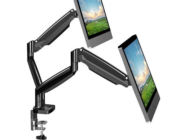 Dual Monitor Mount, Dual Monitor Desk Mount for Two Ultrawide 22'-34' Flat/Curved Computer Screens, Fully Adjustable Gas Spring Double Monitor...