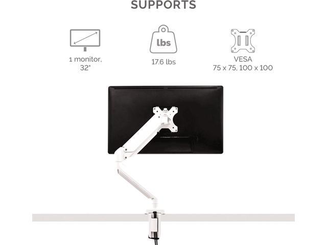 Fellowes 8056201 Platinum Series Adjustable Computer Monitor Stand for Desk with Single Monitor Arm, 32 Inch Monitor Capacity