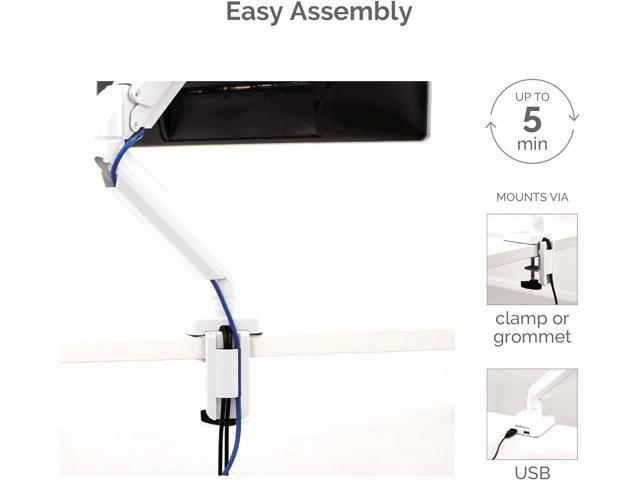 Fellowes 8056201 Platinum Series Adjustable Computer Monitor Stand for Desk with Single Monitor Arm, 32 Inch Monitor Capacity
