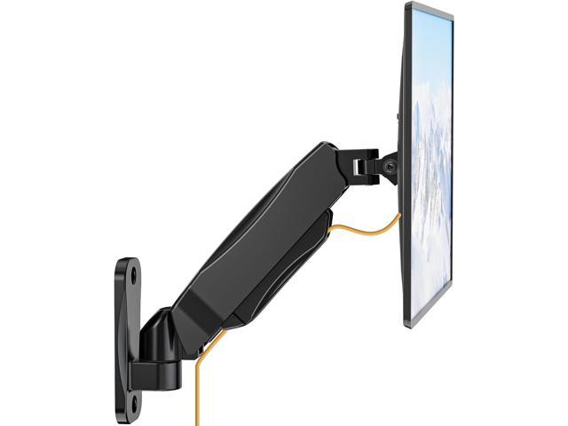 WALI Monitor Wall Mount 27+ inch, Wall Mount Monitor Arm Fits 1 Screen up to 32 inch, Single Monitors Mount Holds up to 19.8lbs, Gas Spring...