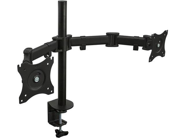 Mount-It! Dual Monitor Mount Double Monitor Desk Stand Arm Two Articulating Arms Fit 2 Screens 17 19 20 21 22 24 27 Inch Computer VESA 75 100...