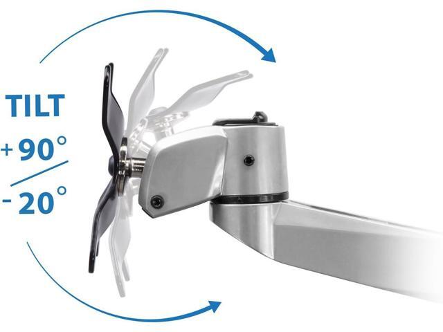 Mount-It! Dual Monitor Desk Mount with Full Motion Swivel Arms Premium Aluminum Material with Modular Quick Connect Function (MI-43116)