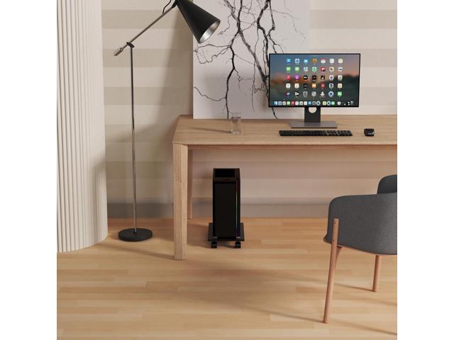 CPU StandComputer Tower StandMobile CPU Holder with 4 Caster Wheels Fits for PCPrinterMost Computer TowerOfficeHomePlanter CaddiesDog Bowl Stand...