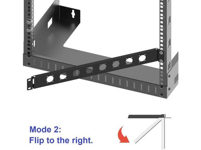 1U Hinged Rack Panel 8D XLR HDMI Audio Rack Mount Panel for 19 inches Rack Mount (1U8D)