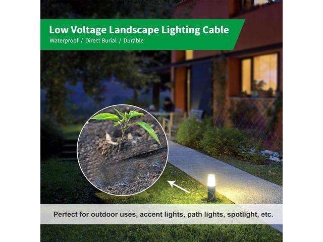 FIRMERST 12/2 Low Voltage Wire Outdoor Landscape Lighting Cable 100 Feet