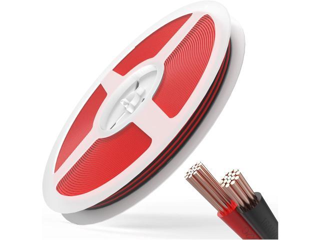 18AWG 2 Wire Electrical Cord JACKYLED 2 Conductor 10M/32.8ft Wire Cord 18 Gauge Flexible Cable for LED Strips Electrical Wire 12V/24V DC Cable,...
