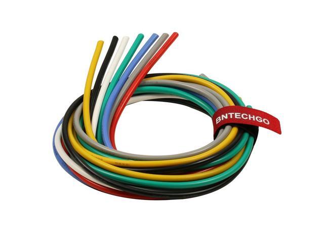BNTECHGO 12 Gauge Silicone Wire Kit 7 Color Each 3 ft Flexible 12 AWG Stranded Tinned Copper Wire