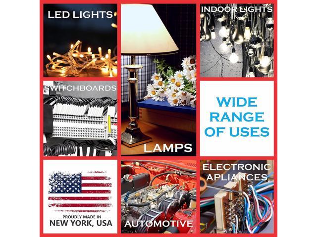 NATIONAL Wire & Cable 20 AWG 2-Conductor Premium Copper Wire, 25 ft, Stranded Made in USA, Flexible Jacket Electronics, Controls, DIY Wiring,...