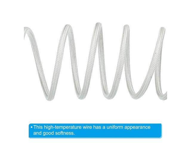 PATIKIL 9.8Ft 11AWG High Temperature Wire, -60-350 Degrees Celsius Mica Glass Fiber Electronic Wire Insulated Heat Resistant Electronical Flexible...