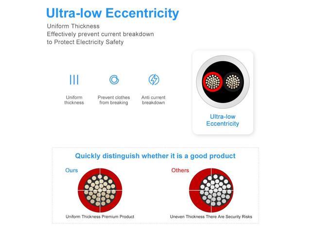 DEKIEVALE 22 Gauge 2 Conductor Electrical Wire, 32.8FT White Stranded Low Voltage 22/2 Cable PVC Case, 22 AWG Tinned Copper 2 Wire Cable Extension...