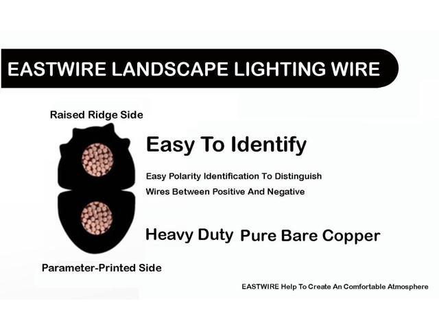 ETL Listed 50ft 12/2 Low Voltage Landscape Wire Direct Burial 12 Gauge Wire 2 Conductors, Outdoor Electrical Wire, Copper Wire,Underground.