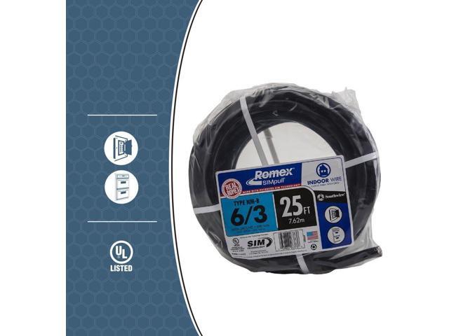 Woods 63950021 25' 6-3 NMW/G Wire