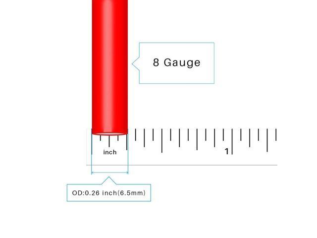 BNTECHGO 8 Gauge Silicone Wire 5 ft Red and 5 ft Black Flexible 8 AWG Stranded Tinned Copper Wire