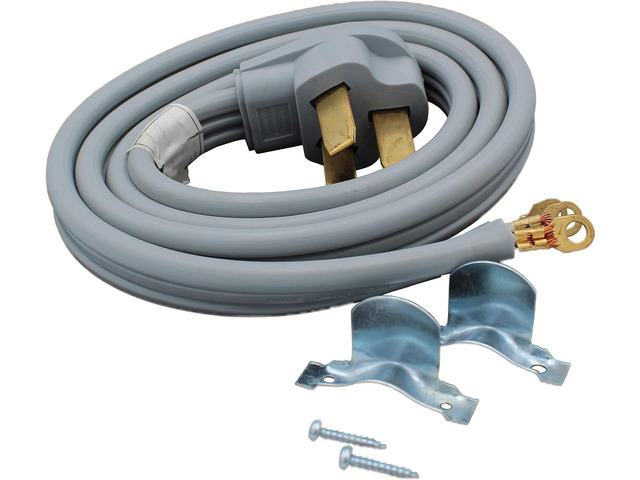 Supplying Demand 5 Foot Range Electrical Power Cord 3 Prong Wire 40 Amp 250 Volt