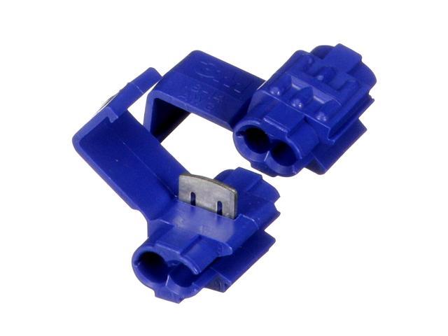 3M Scotchlok Electrical Tap IDC (Insulation Displacement Connector) 560B-BULK, Blue, 1816 AWG (solid/stranded), 14 AWG (stranded), Pack of 500