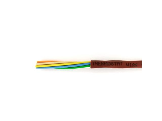FRUDRIK Thermostat Wire - Solid Copper 18 Gauge - CL2 - Power Circuit Cable(18/5Brown, 25ft)