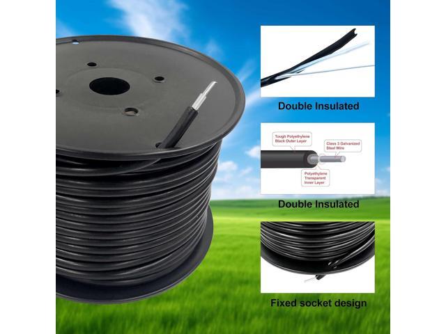 RiteFENCE Electric Fence Double Insulated Underground Hard Cable (82Ft, 16 Gauge)