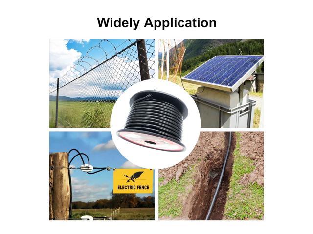 RiteFENCE Electric Fence Double Insulated Underground Hard Cable (82Ft, 16 Gauge)