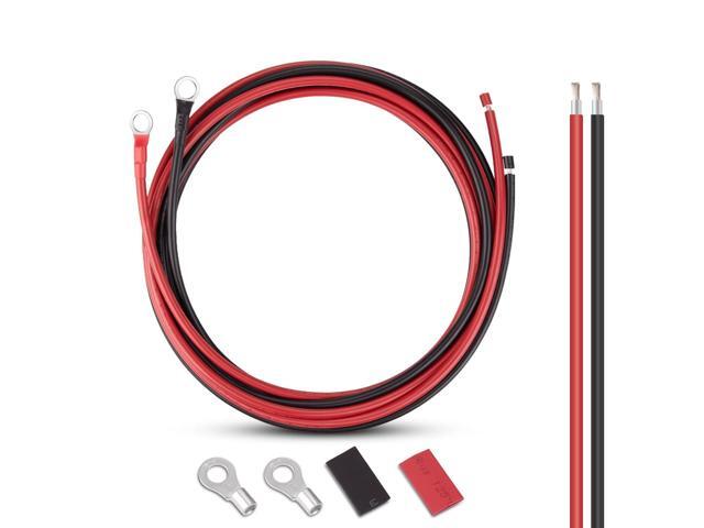 iGreely 10 Gauge Wire Tinned Copper Tray Cable - Connect Charge Controller and Battery for Solar Panel MPPT RV Automotive Marine Boat 5FT 10AWG