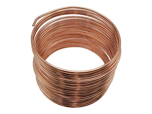 HIBUMFX Soft ANNEALED Ground Wire Copper Bonded Grounding Conductor 4 AWG 50 FEET Copper Clad Steel Cables Electronic Wire Cable Electrics DIY (4...