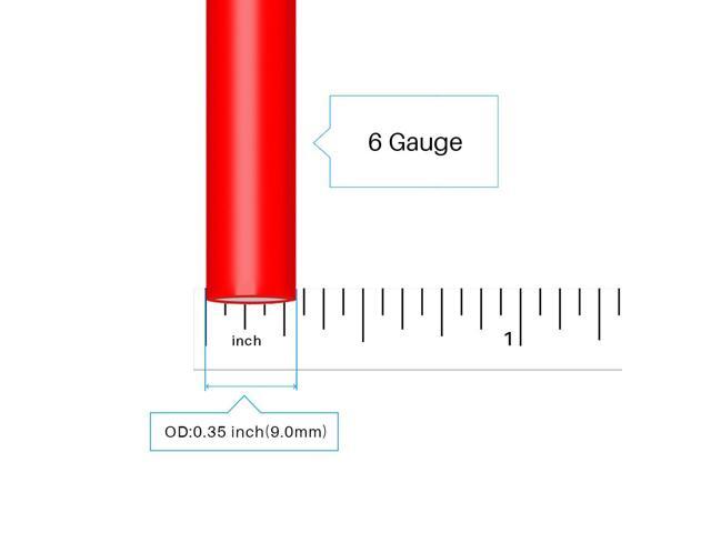 BNTECHGO 6 Gauge Silicone Wire 5 ft Red and 5 ft Black Flexible 6 AWG 3200 Strands of 0.08mm tinned Copper Wire