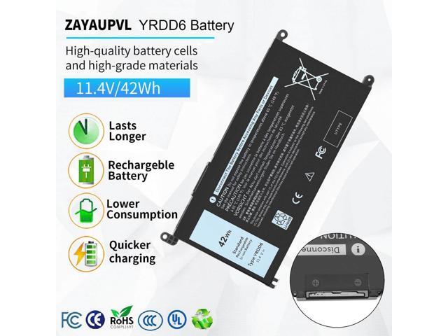 42Wh YRDD6 Battery for Dell Inspiron 15 3582 3583 3584 P75F 3593 5584 5585 5590 5593 5594 5598 5582 7586 14 3493 5481 P93G 5482 5485 5491 5482...