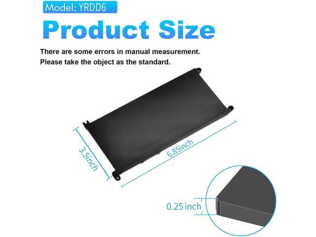 42Wh YRDD6 Battery for Dell Inspiron 15 3582 3583 3584 P75F 3593 5584 5585 5590 5593 5594 5598 5582 7586 14 3493 5481 P93G 5482 5485 5491 5482...