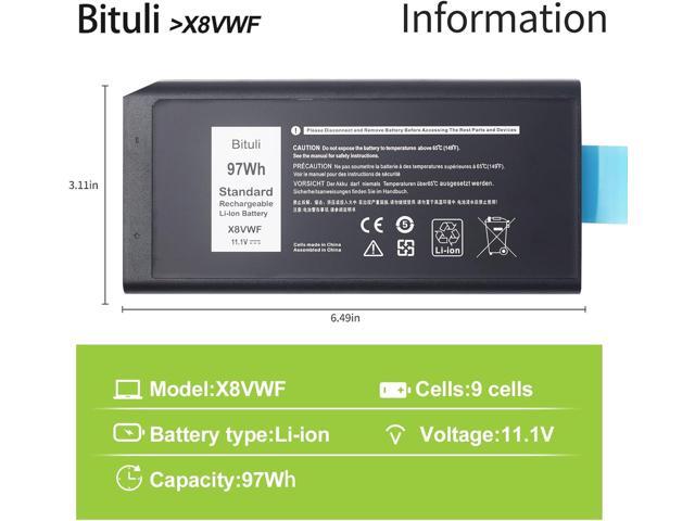 X8VWF CJ2K1 Laptop Battery for Dell Latitude 14 Rugged 5404 5414 E5404 Extreme 7404 7414 E7404 Series P45G P45G002 P46G P46G001 P46G002 DKNKD 5XT3V...
