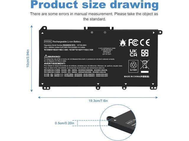 HW03XL Laptop Battery for HP Pavilion 15-EG 15-EG1025CL 15-EG1053CL 15-EH 15-EH1254NG 17-CN 17-CN0065CL 17-CN0023DX 17-CN0053CL 15T-EG 15Z-EH 17-CP...