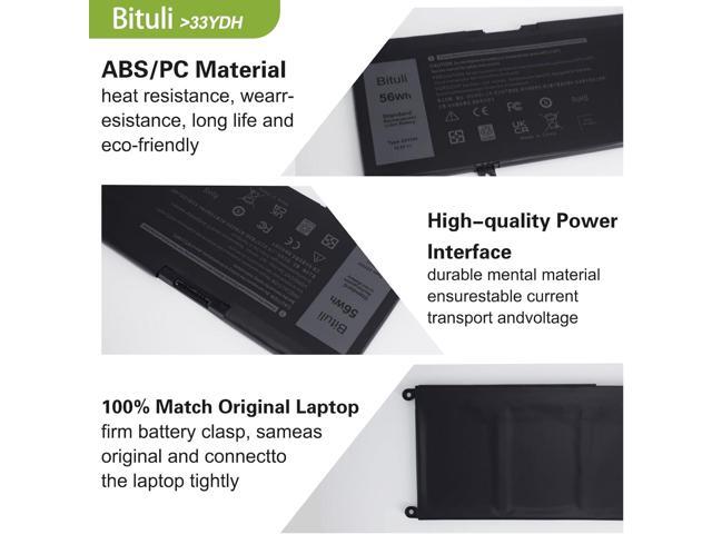 33YDH Laptop Battery for Dell Inspiron 17 7000 7778 7779 7786 7773 15 7577 G3 3579 3779 G5 5587 G7 7588 Latitude 13 3380 14 3490 15 3590 3580 PVHT1...