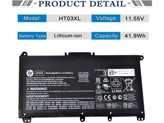 HP HT03XL L11119-855 Laptop Battery for HP Pavilion 14-CE 14-CF 14-DF 15-CS 15-DA 15-DB 15-DW 17-by 17-CA HP 240 245 250 255 G7 340 348 G5...