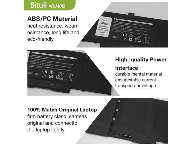 RJ40G Laptop Battery Replacement for Dell Latitude 14 5420 Latitude 15 5520 Precision 15 3560 Series P137G P137G001 P104F P104F001 P104F002 075X16...