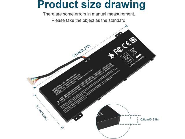 AP18E7M Battery for Acer Nitro 5 AN515-44 AN515-54 AN517-51 Nitro 7 AN715-51, Aspire 7 A715-74G, Predator Helios 300 PH315-52 PH317-53, Triton 300...