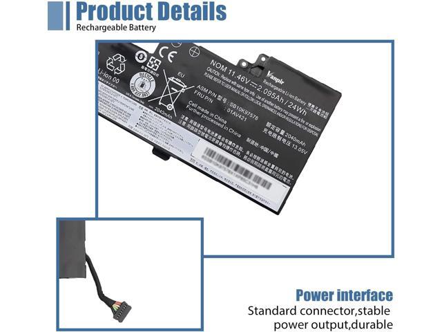 01AV421 T470 T480 Laptop Battery Replacement for Lenovo ThinkPad A475 A485 TP25 Series Notebook SB10K97578 01AV419 01AV420 01AV489 SB10K97576...
