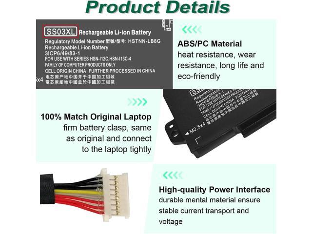 SS03XL 933321-855 Battery for HP EliteBook 840 G5,EliteBook 730 735 740 745 830 846 G5, EliteBook 735 745 830 840 G6 ZBook 14U G5 G6 HSN-I13C-4...