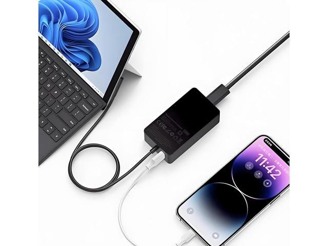 65W Surface Pro Laptop Charger for Microsoft Surface Pro 10, 9, 8, 7, 7+, 6, 5, 4, 3, X, Windows Surface Laptop 6, 5, 4, 3, 2,1, Surface Book 3, 2,...