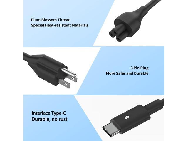 New Slim 65W 60W 45W USB C Laptop Charger Fit for Dell Latitude 7350 5420 5520 5530 5540 7420 5430 5440 5290 7440 7400 7390 XPS 13 7390 9300...