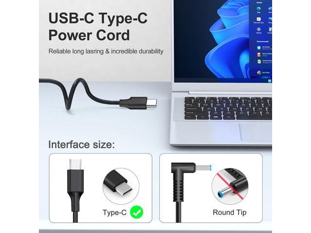 65W 45W USB C Chromebook Charger for HP, Dell, Lenovo, Samsung, Acer, Asus, Chromebook X360 11 13 14, HP Spectre X360 Lenovo Thinkpad Type C Power...
