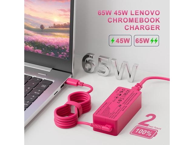 USB-C 65W 45W AC Replacement Charger fit for Lenovo ThinkPad T480 T490 T580 ADLX65YDC2A ADLX65YLC2D ADLX65YDC3A ADLX65YDC2D chromebook 2nd Gen S330...