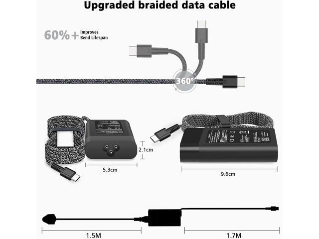 65W 45W HP USB Type C Laptop Charger for HP Chromebook,Spectre X360,Spectre Elitebook x360 Fast Charging Elitebook,Envy, AC Adapter, Elite...