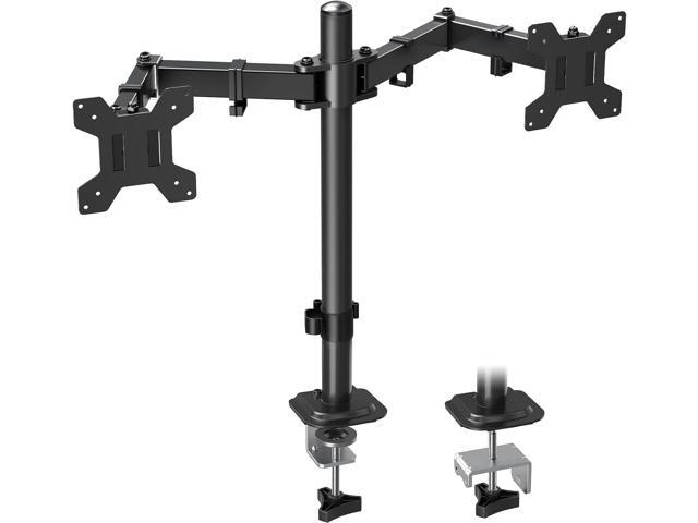 MOUNTUP Dual Monitor Desk Mount, Max 32 Inch up to 17.6lbs, Fully Adjustable Dual Monitor Arm for 2 LCD Screens, Double Monitor Stand with C-Clamp...