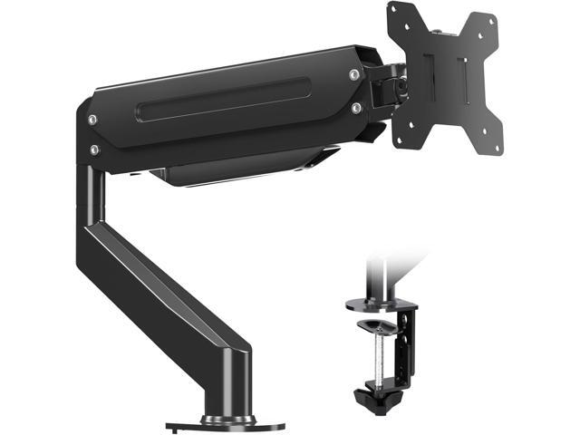 Suptek Single Monitor Mount - Adjustable Gas Spring Arm, Fits 17-33 inch Monitors, Holds up to 22 lbs, Black