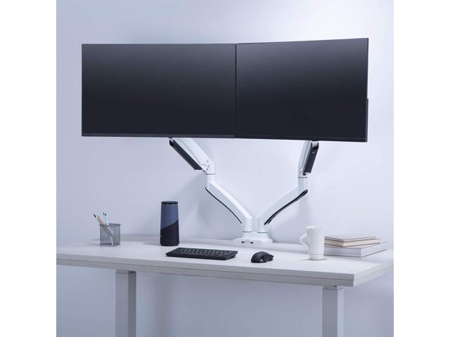 AVLT Dual 13'-43' Monitor Arm - Desk Mount for Two Flat/Curved Monitors - Full Motion Height Swivel Tilt Rotation Adjustable -...