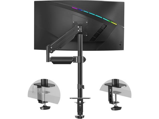 Pholiten Premium Single Monitor Arm for 13-32 Inch Computer Holds 22 lbs,Gas Spring Monitor Stand for Desk with Swivel/Tilt/Rotation, VESA 75x75 or...