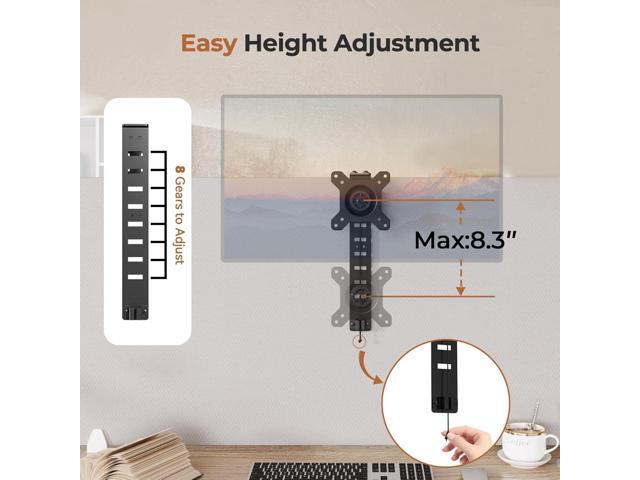 JOY Worker Cubicle Monitor Mount - Height Adjustable Hanging Mount, 13'-34' Cubicle Monitor Hanger, VESA 75*75/100*100mm, Clamp Hook Top Holds Up...