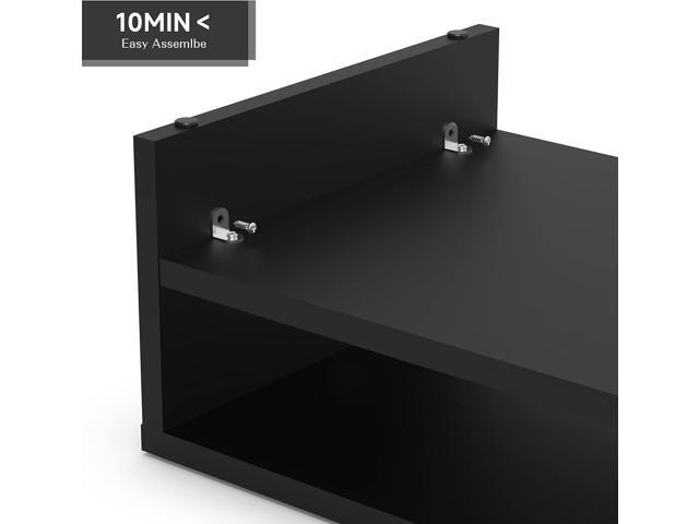 FITUEYES Computer Monitor Riser Stand Clamp Desktop Stand Workspace Organizer 2-Pack DT204202WB