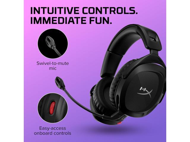 HyperX Cloud Stinger 2 - Wireless Gaming Headset Compatible with PC. Noise-cancelling Swivel-to-mute Microphone, Comfortable Memory Foam, UP to 20...