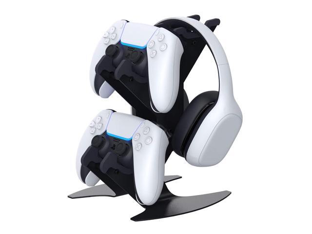 NBCP Controller Holder, Gaming Headset Stand Mount for PS5/PS4/Xbox Series X S/Xbox One/Switch/Headset Aluminum Metal Holder Universal Gamepad...